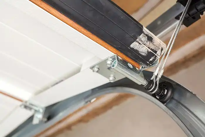 Garage door track