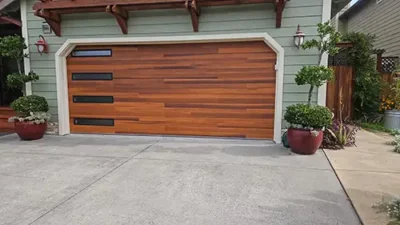Newly installed garage door