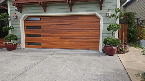 Newly installed garage door