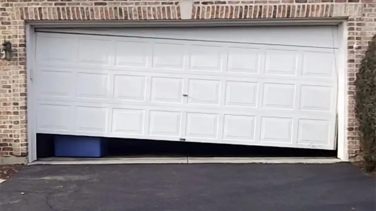 Garage door not opening properly