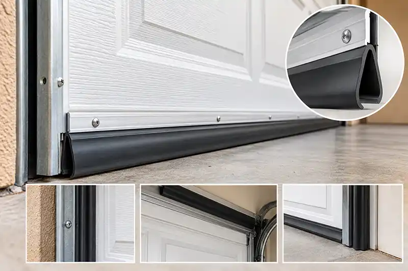 Garage door weatherstripping